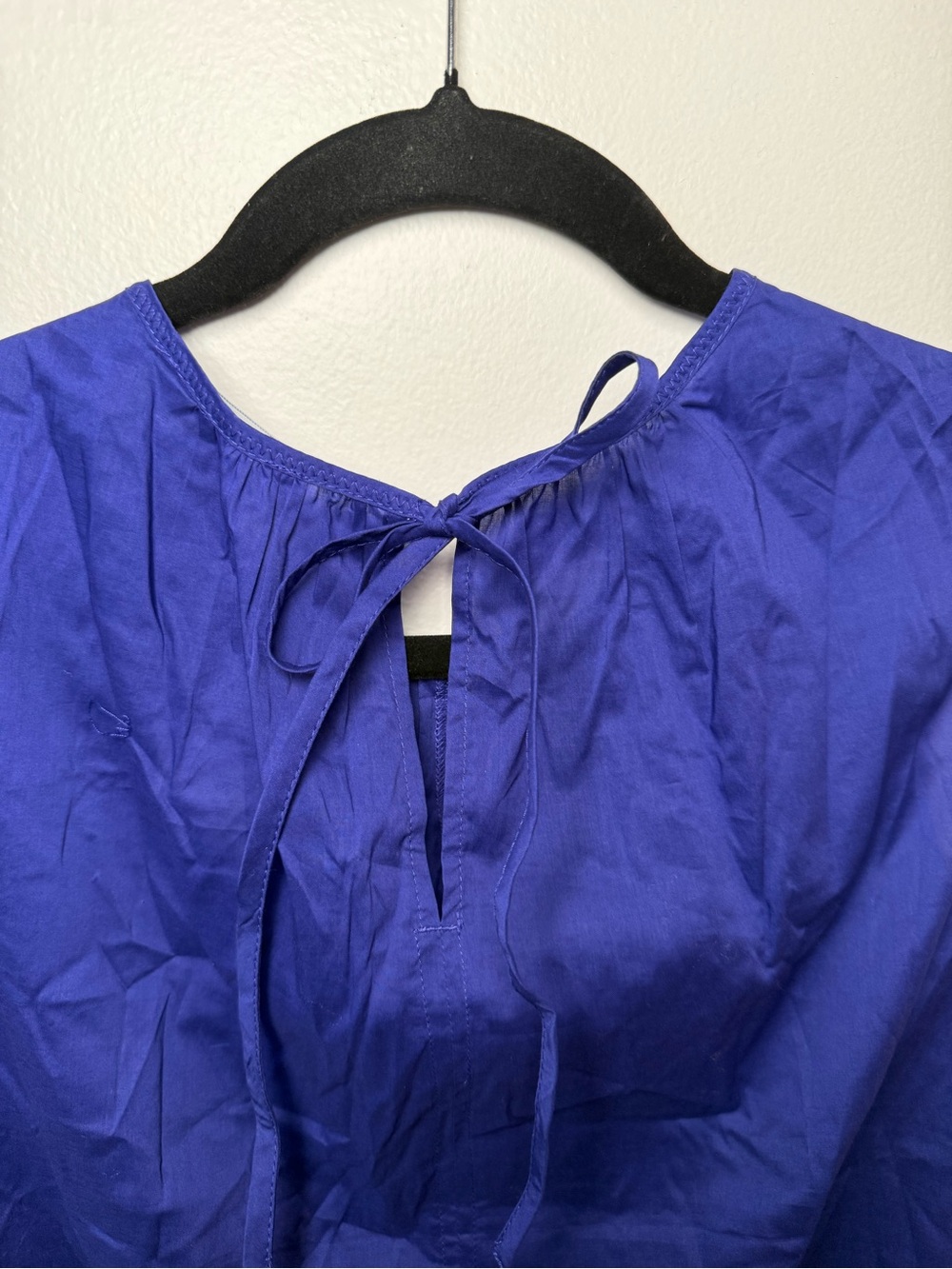 J. Crew Sleeveless Drawstring Tank in Cobalt Blue Size S NWT - Picture 8 of 8